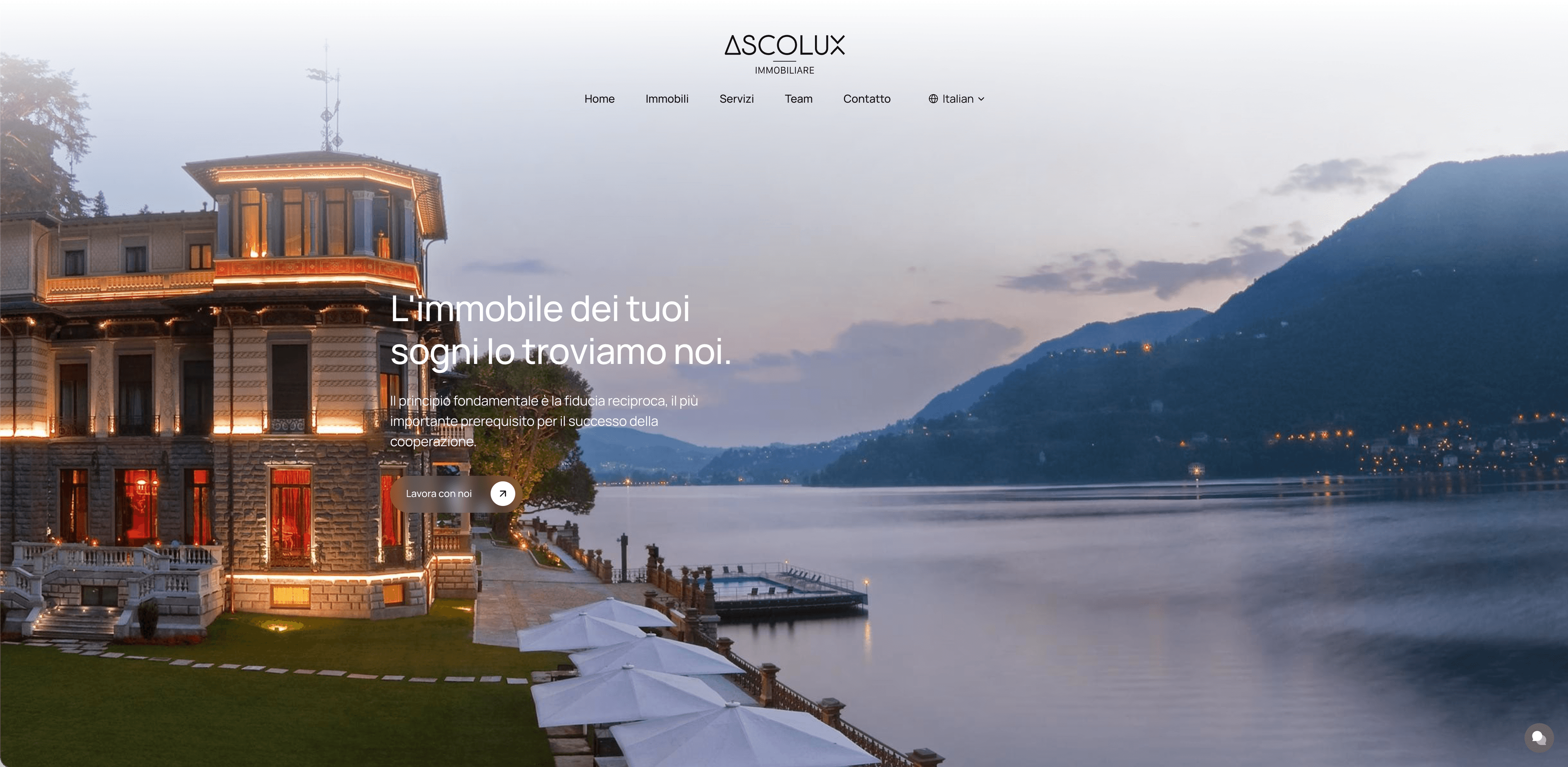 Immo Ascolux website preview
